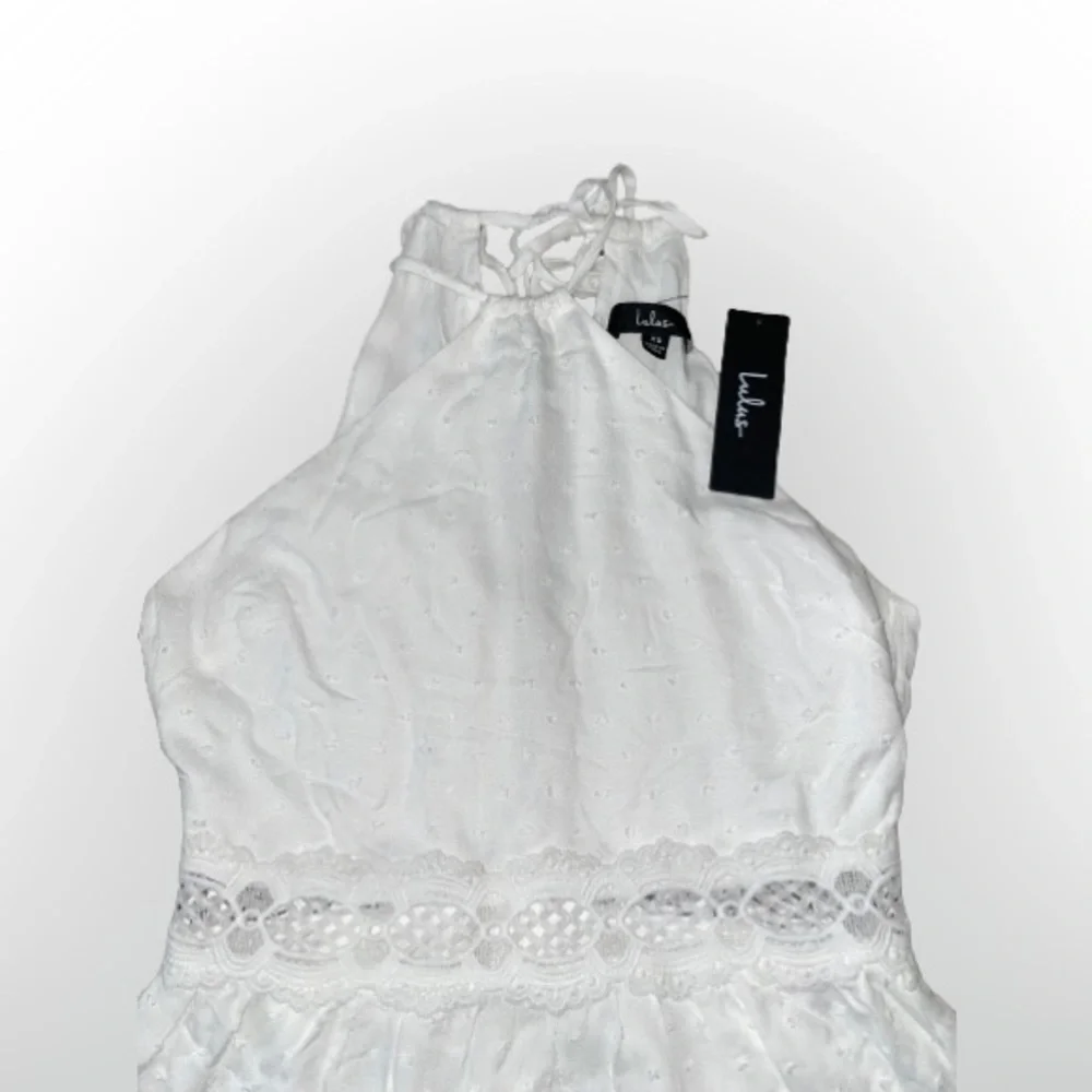 XS Lulu’s white halter dress NWT - Picture 3 of 6
